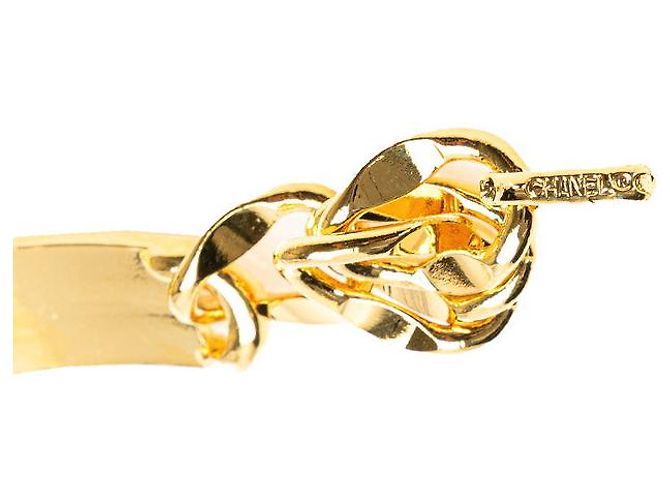 Chanel Cambon Coco Mark Medaillon Kettengürtel Golden Metallisch - Ansicht 2