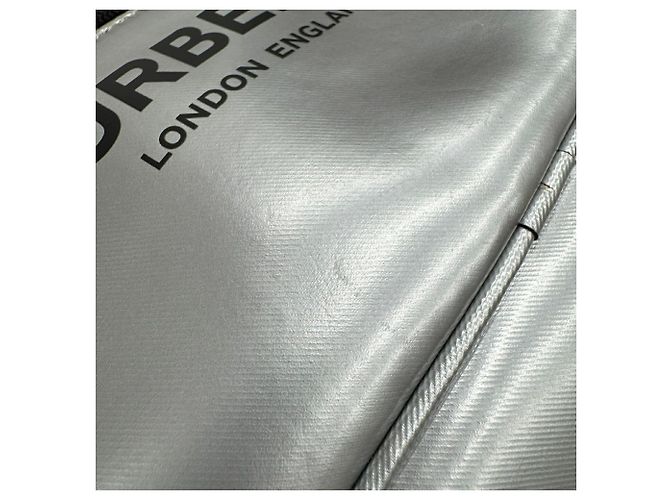 Borsa a spalla argento metallico Burberry - vista 4