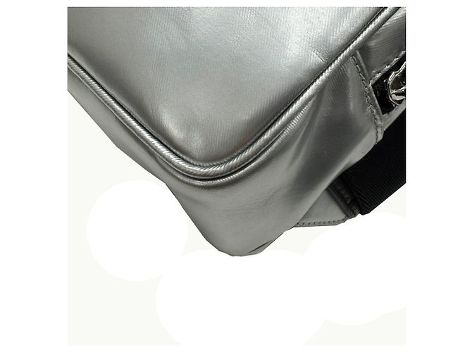 Borsa a spalla argento metallico Burberry - vista 5