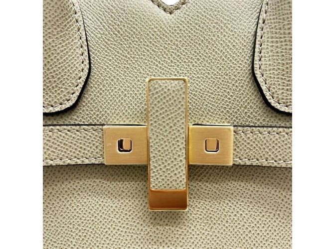 Borsa Valextra Milano Mini in Verde Tundra - vista 11