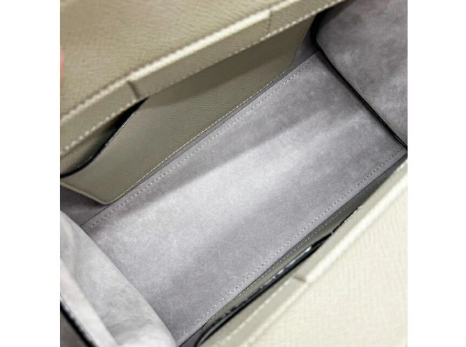 Borsa Valextra Milano Mini in Verde Tundra - vista 12