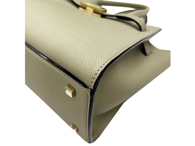 Borsa Valextra Milano Mini in Verde Tundra - vista 7