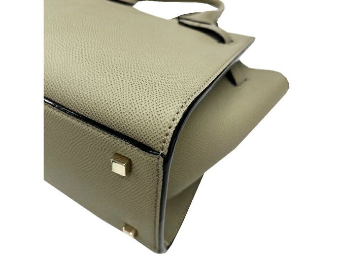 Borsa Valextra Milano Mini in Verde Tundra - vista 9