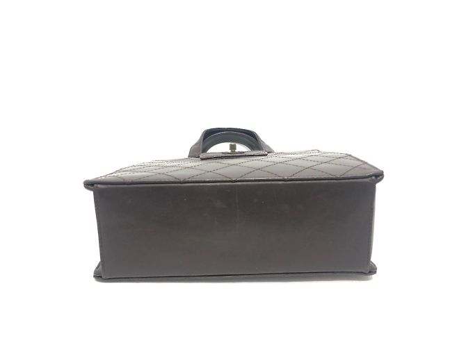Borsa a mano Chanel Matelassé Turnlock Marrone - vista 4