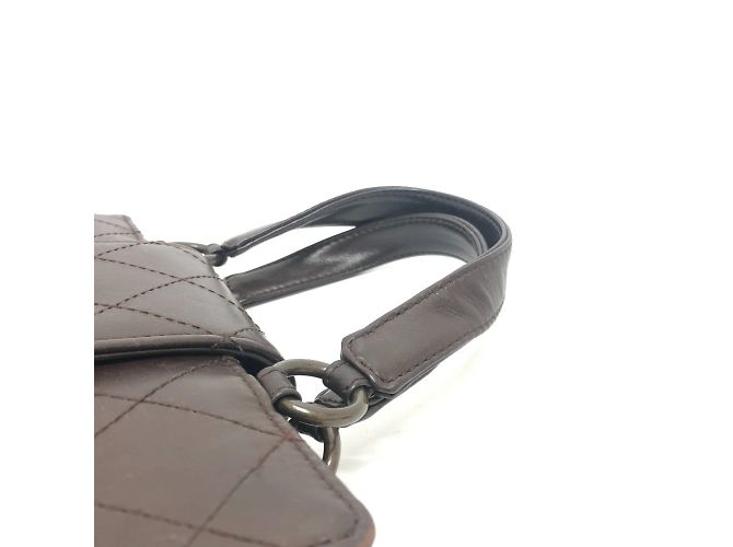 Borsa a mano Chanel Matelassé Turnlock Marrone - vista 6