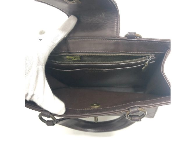 Borsa a mano Chanel Matelassé Turnlock Marrone - vista 8