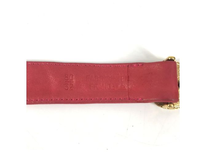 Cintura in catena di monete vintage Chanel Rosa Giallo - vista 7