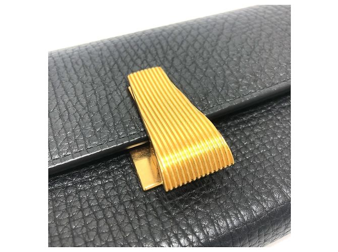 Cartera larga bi-fold Palmellato de Bottega Veneta Negro - vista 11