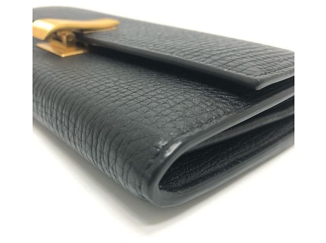 Cartera larga bi-fold Palmellato de Bottega Veneta Negro - vista 12