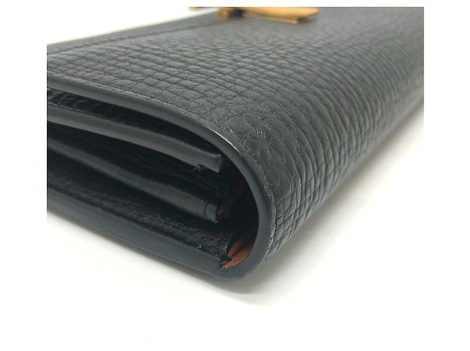 Cartera larga bi-fold Palmellato de Bottega Veneta Negro - vista 15