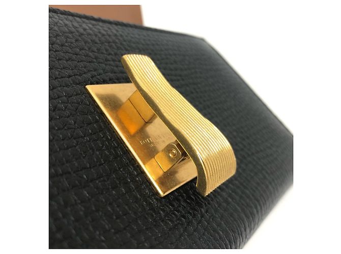 Cartera larga bi-fold Palmellato de Bottega Veneta Negro - vista 18