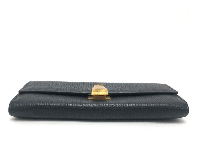 Cartera larga bi-fold Palmellato de Bottega Veneta Negro - vista 5