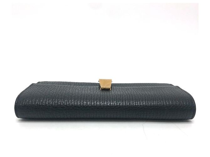 Cartera larga bi-fold Palmellato de Bottega Veneta Negro - vista 6