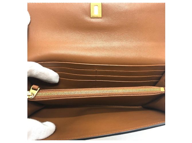Cartera larga bi-fold Palmellato de Bottega Veneta Negro - vista 7