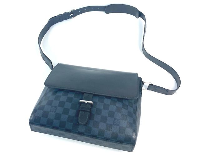 Pochette Messenger PM Newport Damier Cobalt Louis Vuitton Blu navy - vista 8