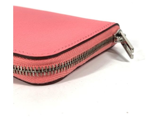 Hermès Monedero de cuero rosa Hermes - vista 6