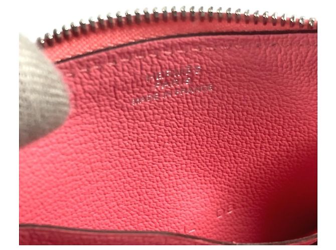 Hermès Monedero de cuero rosa Hermes - vista 8