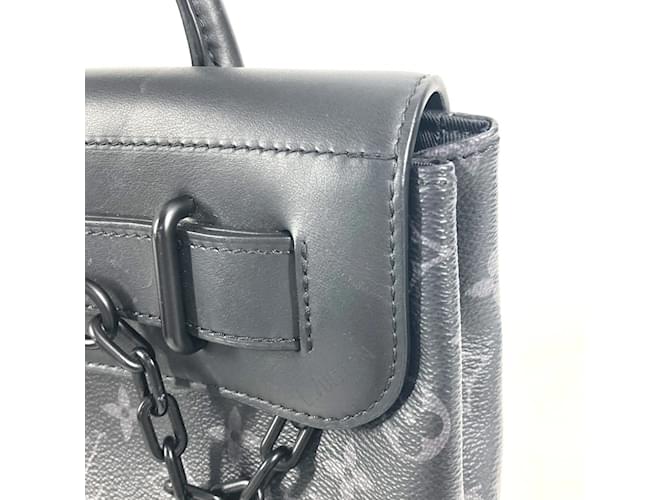 Borsa Steamer PM Monogram Eclipse Louis Vuitton Nero Monogramma - vista 10
