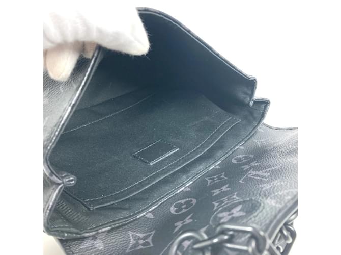 Borsa Steamer PM Monogram Eclipse Louis Vuitton Nero Monogramma - vista 13