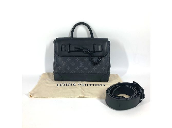 Borsa Steamer PM Monogram Eclipse Louis Vuitton Nero Monogramma - vista 15