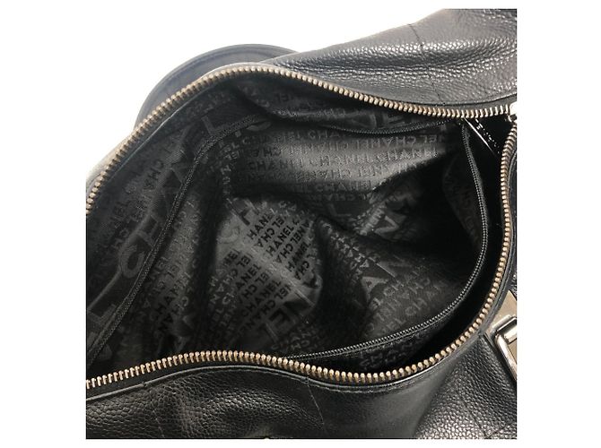 Sac Boston Mini en Chocolat Chanel Noir - vue 11