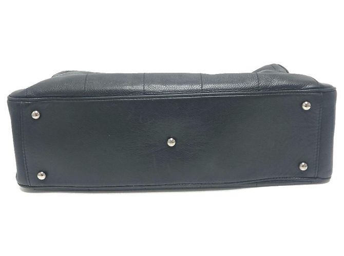 Sac Boston Mini en Chocolat Chanel Noir - vue 3
