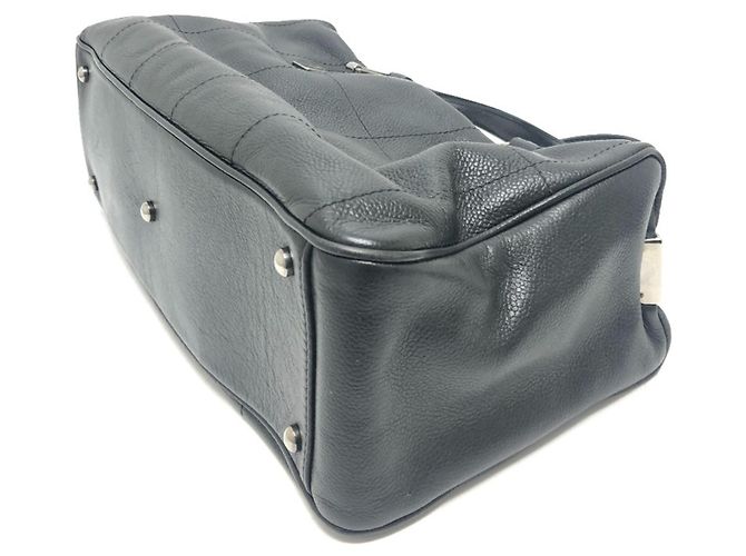 Sac Boston Mini en Chocolat Chanel Noir - vue 5