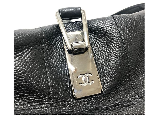 Sac Boston Mini en Chocolat Chanel Noir - vue 7