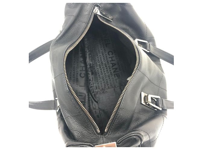Sac Boston Mini en Chocolat Chanel Noir - vue 9