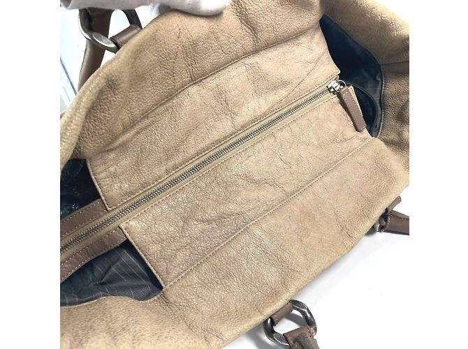Chanel Deka Coco CC Logo Shoulder Bag Beige - view 12