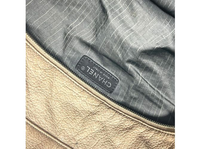 Chanel Deka Coco CC Logo Shoulder Bag Beige - view 14