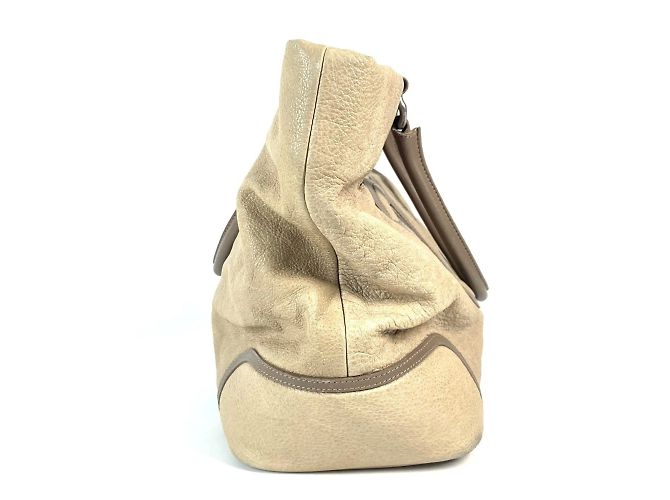 Chanel Deka Coco CC Logo Shoulder Bag Beige - view 4
