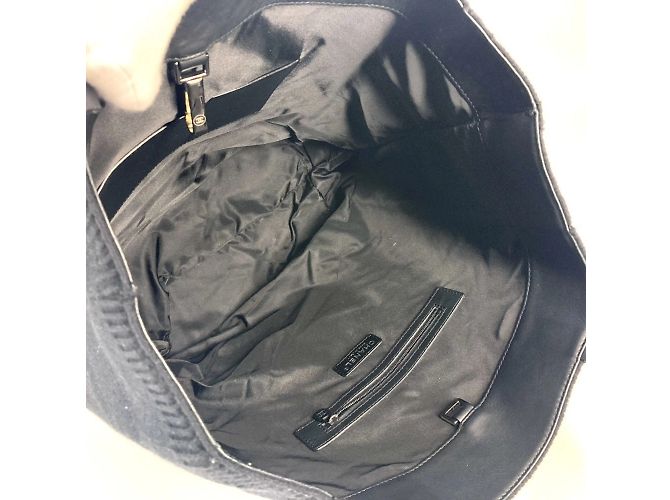 Vertikale Tote-Tasche mit CC Coco-Logo von Chanel Schwarz - Ansicht 10