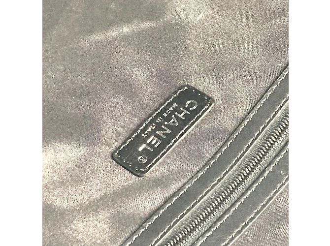 Vertikale Tote-Tasche mit CC Coco-Logo von Chanel Schwarz - Ansicht 12