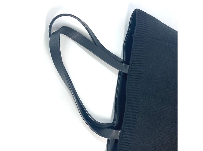 Vertikale Tote-Tasche mit CC Coco-Logo von Chanel Schwarz - Ansicht 6