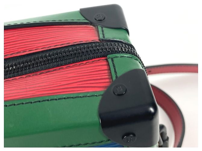 Louis Vuitton Epi Tricolor Soft Trunk Tasche Schwarz Rot Blau Grün Gelb - Ansicht 10
