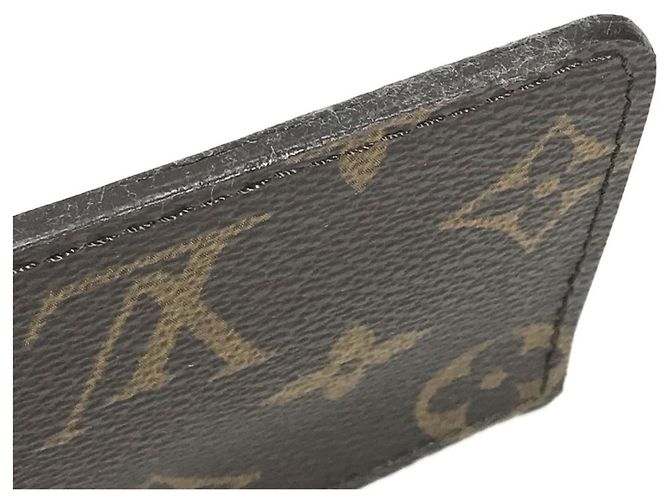 Tarjetero Monogram Louis Vuitton Castaño Verde - vista 8