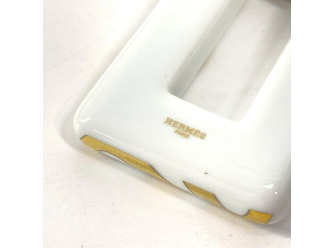 Hermès Hermes Halskette aus weißer Keramik - Ansicht 4