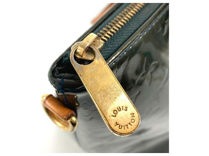 Louis Vuitton Monogram Vernis Bellevue GM Tote Bag Blau Grün - Ansicht 10