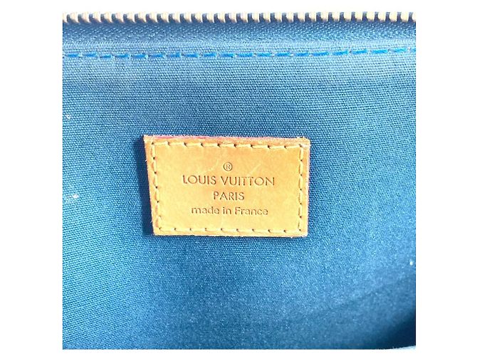 Louis Vuitton Monogram Vernis Bellevue GM Tote Bag Blau Grün - Ansicht 12
