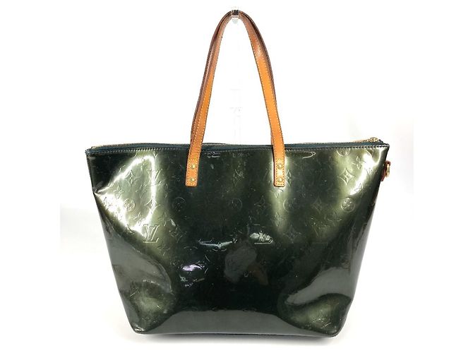 Louis Vuitton Monogram Vernis Bellevue GM Tote Bag Blau Grün - Ansicht 2