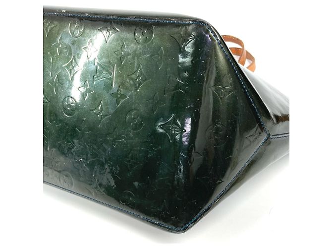 Louis Vuitton Monogram Vernis Bellevue GM Tote Bag Blau Grün - Ansicht 5