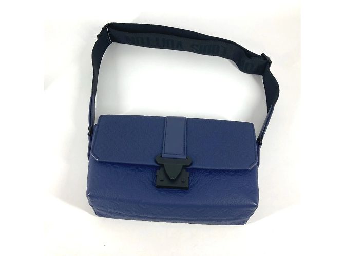 Borsa Messenger S Cape in Pelle Monogram Louis Vuitton Blu - vista 9