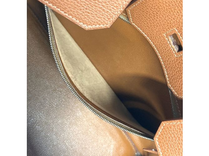 Hermès Borsa Hermes Birkin 35 in marrone Noisette - vista 13