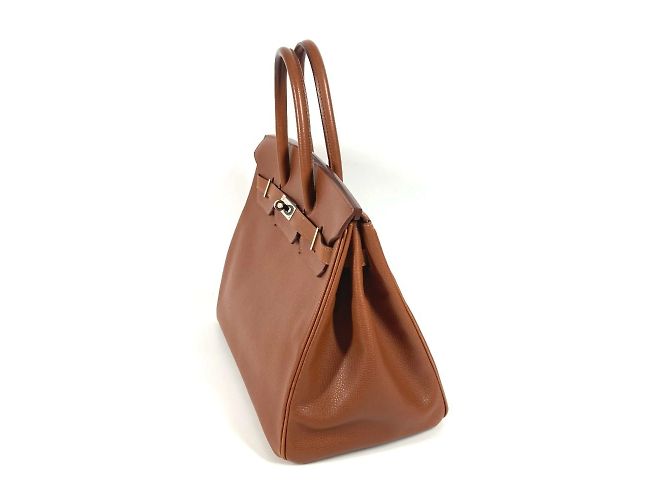 Hermès Borsa Hermes Birkin 35 in marrone Noisette - vista 16