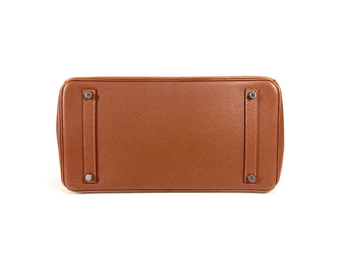 Hermès Borsa Hermes Birkin 35 in marrone Noisette - vista 17