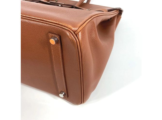 Hermès Borsa Hermes Birkin 35 in marrone Noisette - vista 18
