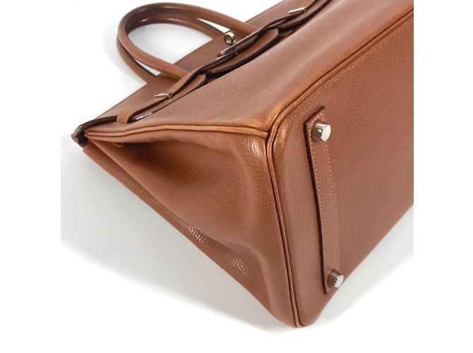 Hermès Borsa Hermes Birkin 35 in marrone Noisette - vista 5