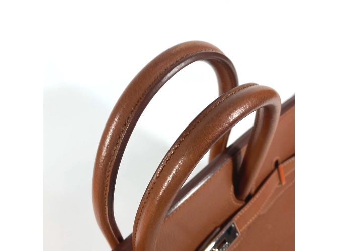 Hermès Borsa Hermes Birkin 35 in marrone Noisette - vista 6