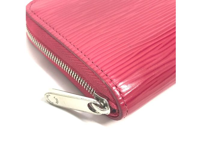 Monedero con cremallera Epi Louis Vuitton Rosa Fucsia - vista 4
